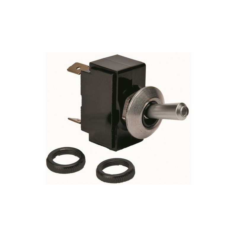 Satin Chrome Tip Light Toggle Switches 