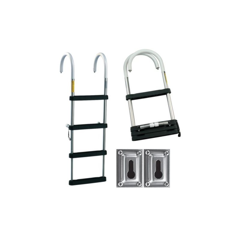 Telescoping Pontoon Boarding Ladder