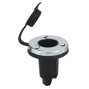 PERKO 1045P0SDP ROUND 2 PIN PLUG-IN LIGHT BASE